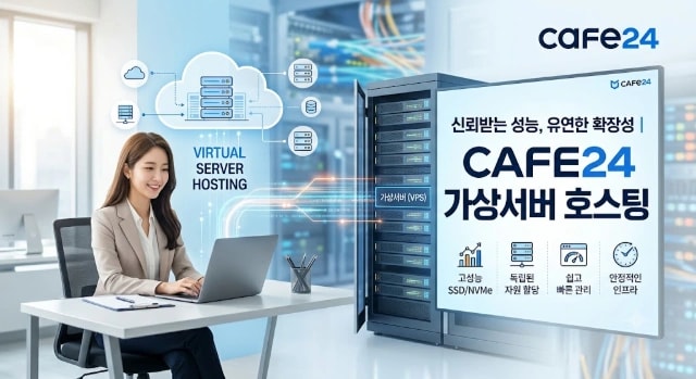 Cafe24 가상 사설 서버(VPS) 구축 가이드: 개념부터 효율적인 인프라 선택 및 초기 설정 실전 팁 썸네일